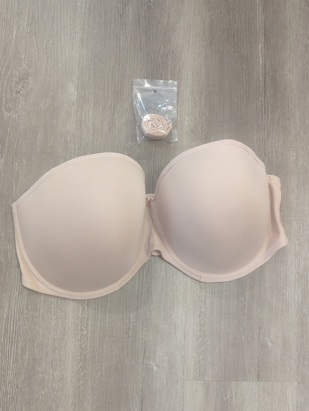 Elomi Strapless Molded Bra 42I - Light Blush/Tan